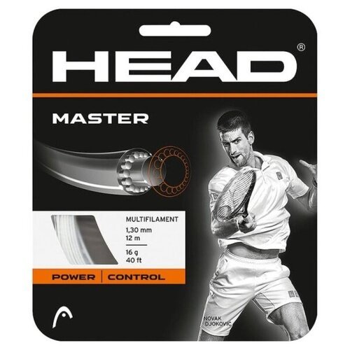 Струна для тенниса HEAD 12m Master Prepacked White 281033_s, 1.30