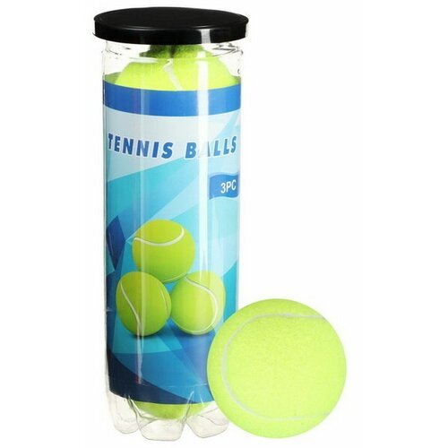 Набор мячей для большого тенниса 'Тренер', 3 шт.