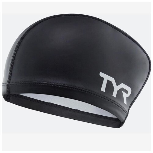 Шапочка для плавания TYR Long Hair Silicone Comfort Swim Cap (O/S, 001 Черный)