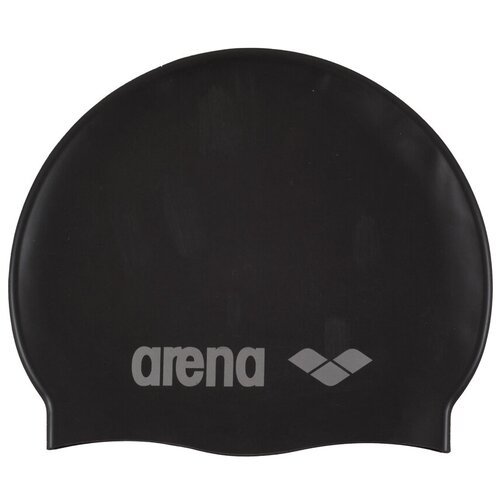 Шапочка для плавания arena Classic Silicone Jr 91670, black/silver