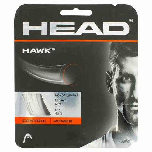 Струна для тенниса HEAD 12m HAWK White 281103-WH, 1.25