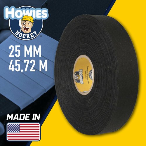 Лента хоккейная Howies 25мм х 45,72м черная