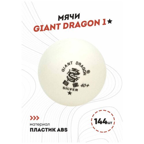 Мячи Dragon Training Silver 1* (144 шт., белые)