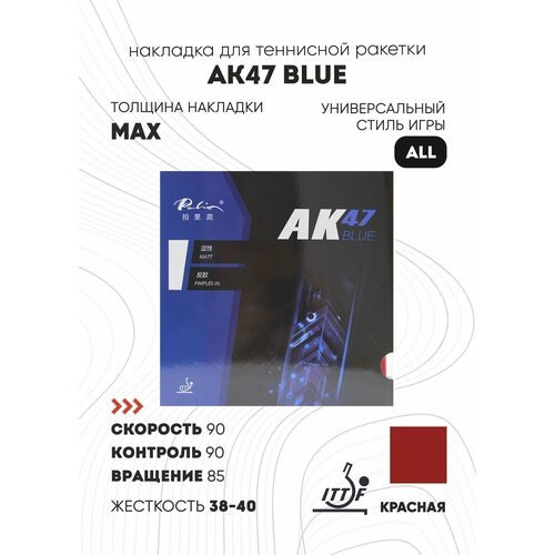 Накладка Palio AK47 Blue (цвет красный, толщина max, жесткость 38-40)