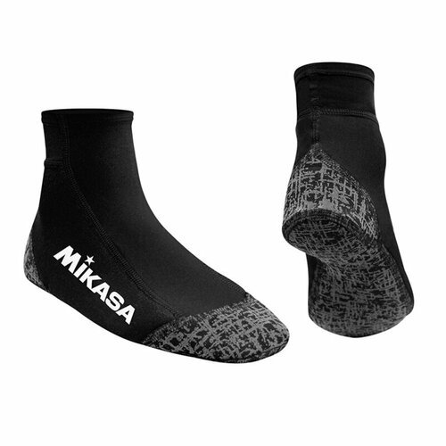 Носки для пляжного волейбола MIKASA MT951-046, размер S, 85% нейлон, 15% эластан, черный