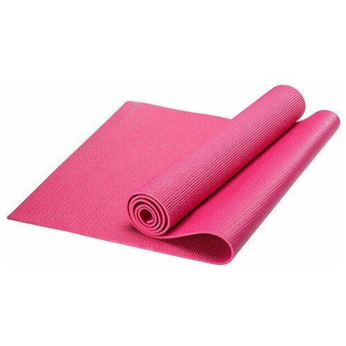 Коврик для йоги, PVC, 173x61x0,6 см (розовый)