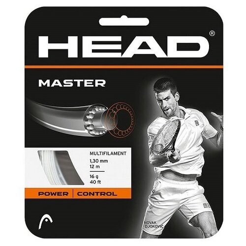 Струна для тенниса HEAD 12m Master Yellow 281023-16LYW, 1.30