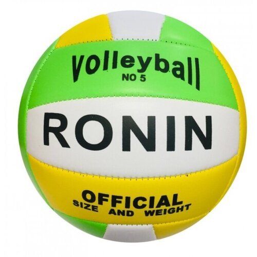 Мяч волейбольный Ronin 18 панелей цвет белый, зеленый, желтый