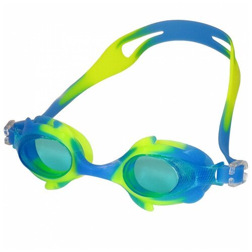 Очки для плавания R18166-3 детские/юниорские (голубой/желтый)