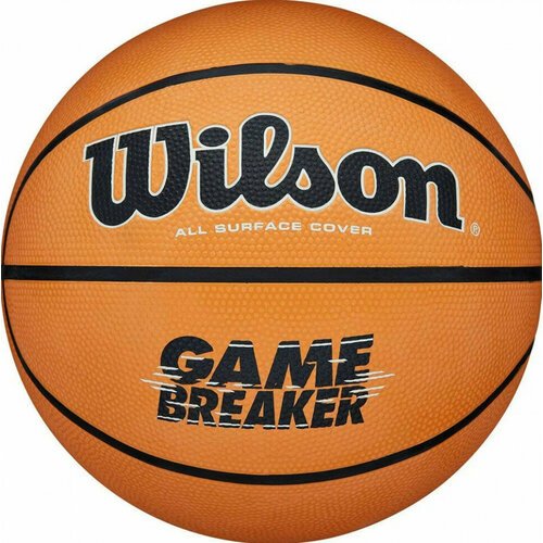 Мяч баскетбольный WILSON GAMBREAKER BSKT OR, WTB0050XB7, р.7, оранжево-черный