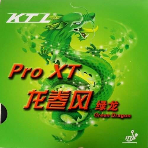 Накладка для настольного тенниса KTL (LKT) PRO XT Green Dragon, Red, 2.2