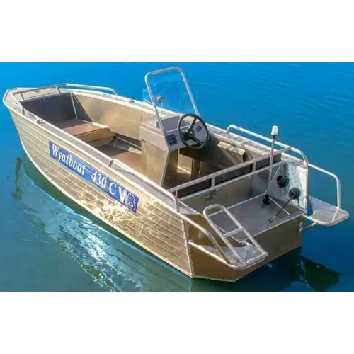 Моторная лодка Wyatboat-430C/ Алюминиевый катер/ Лодки Wyatboat
