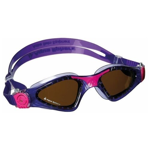Очки для плавания женские AQUA SPHERE KAYENNE LADY, (поляризованные линзы) фиолетовый-розовый