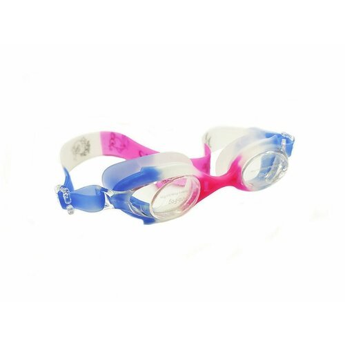Очки для плавания подростковые LEACCO : SG700 (Сине-бело-розовые)