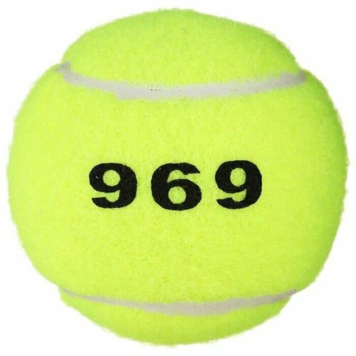 Мяч для большого тенниса № 969, тренировочный, цвета