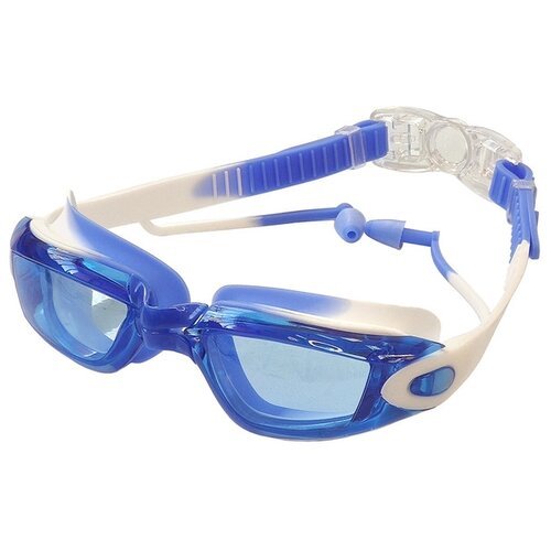 Очки для плавания Sportex E38885, синий/белый