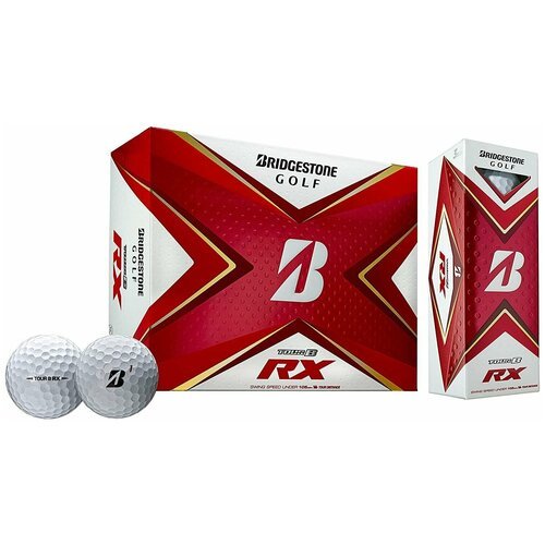 Мячи для гольфа Bridgestone 2020 Tour B RX, белые (Bridgestone 2020 Tour B RX Golf Balls)