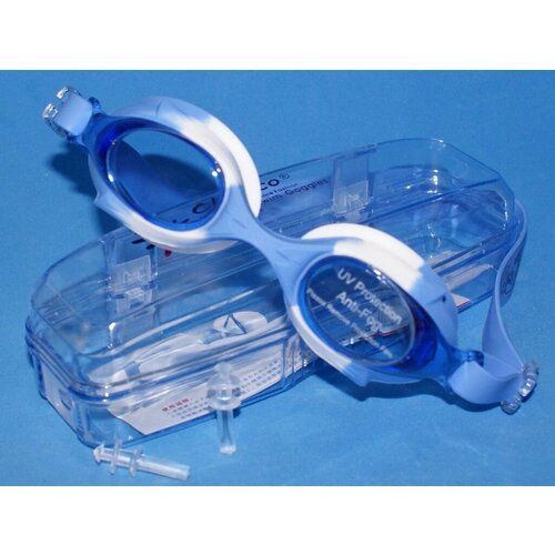 Очки для плавания подростковые LEACCO : SG700 (Сине-белые - С)