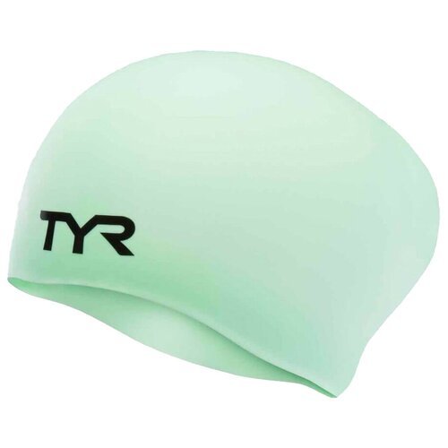 Шапочка для плавания TYR Long Hair Wrinkle-Free Silicone Cap, арт. LCSL-100, белый, силикон