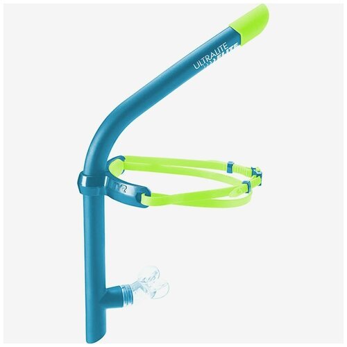 Трубка дыхательная TYR Ultralight Snorkel Elite, Цвет - голубой