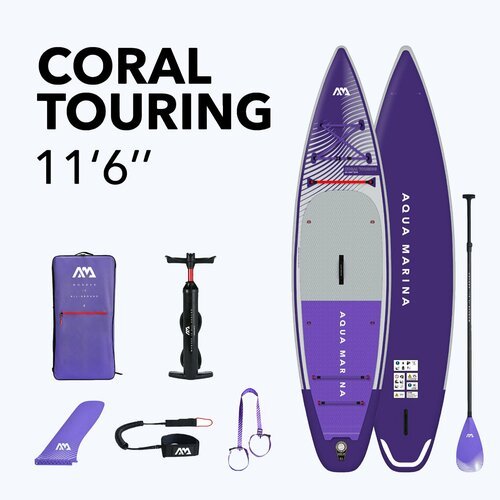 Сапборд Aqua Marina Coral Touring S24 11'6' (Фиолетовый)