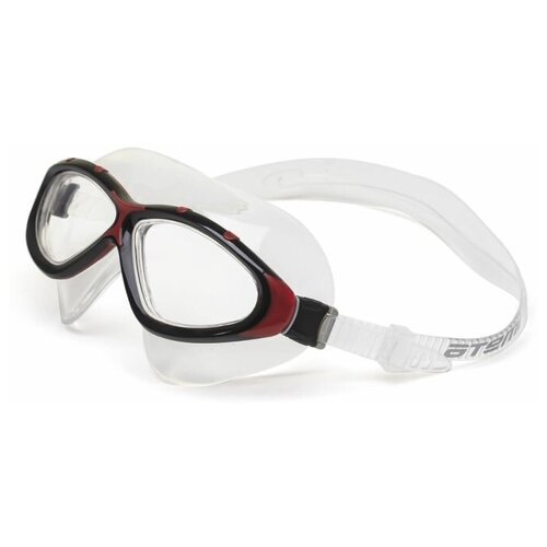 Очки-маска для плавания ATEMI Z401/Z402, черный/красный