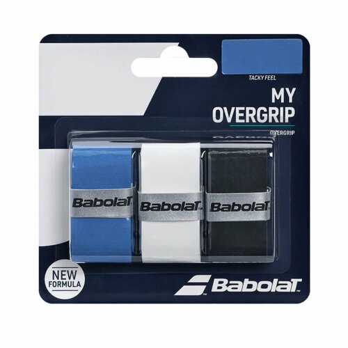 Обмотка для ручки Babolat Overgrip My OverGrip x3, Black/Cyan/White