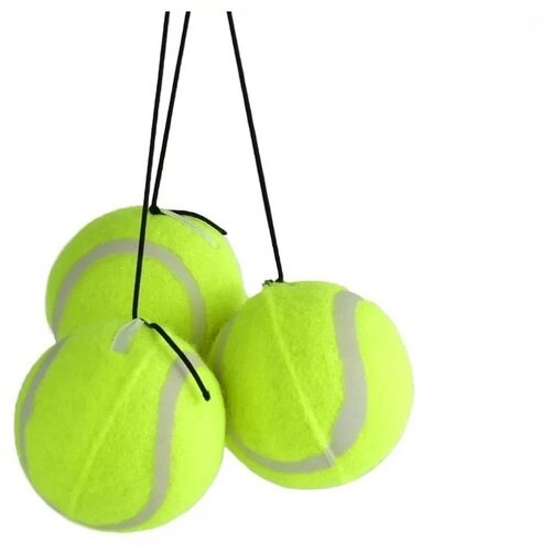 Мяч теннисный TIGER на резинке 3шт. (пакет с подвесом)