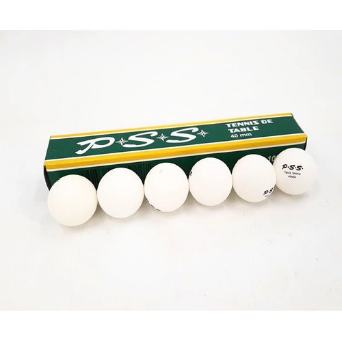 Набор мячей для настольного тениса, пин-понга, 6 шт, цвет белый