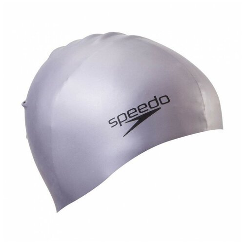 Шапочка для плавания SPEEDO Plain Molded Silicone Cap 8-709849086, серебристый, силикон