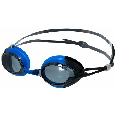 Очки для плавания ATEMI N301/N302, голубой/черный