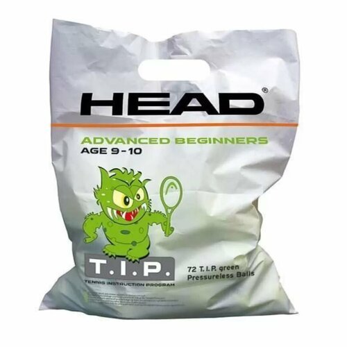 Теннисные мячи HEAD TIP Green пакет 72 мяча 578280