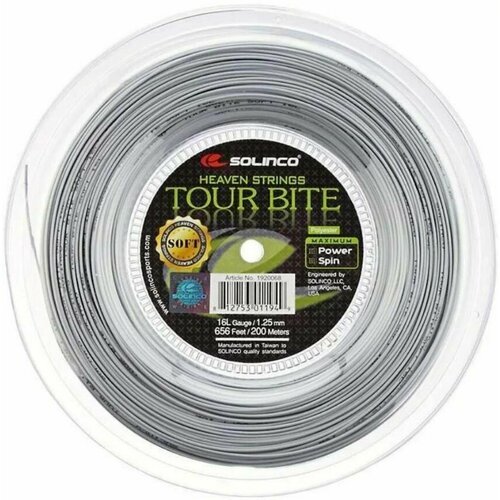 Теннисная струна Solinco Tour Bite Soft - 1.25 Reel (200м), арт. 1920068