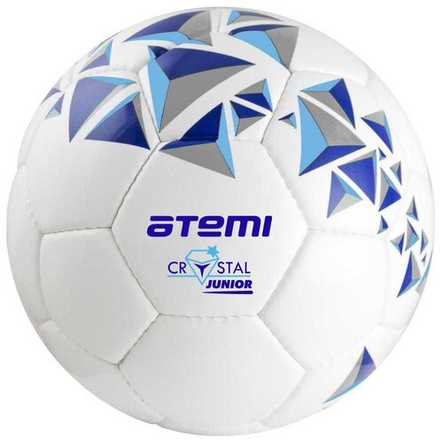 Мяч футбольный Novus CRYSTAL, PVC, бел/син/гол, р.5, 7-10л