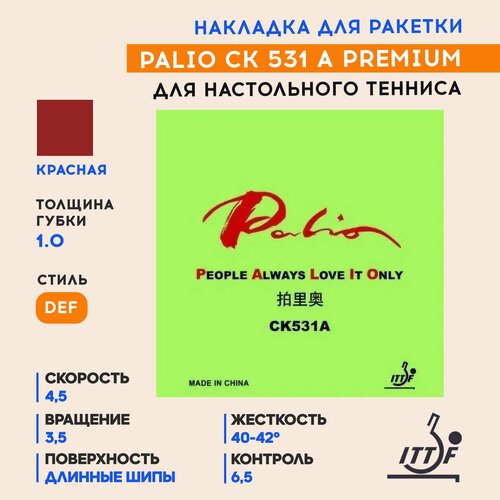 Накладка Palio CK 531 A Premium (цвет красный, толщина 1.0)