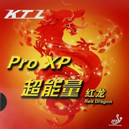 Накладка для настольного тенниса KTL (LKT) PRO XP Red Dragon, Black, 1.8