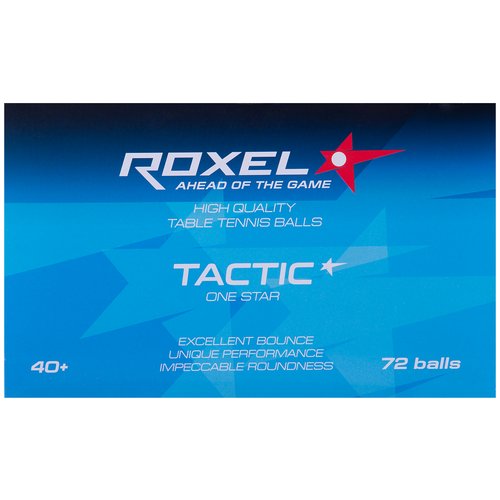 Мяч для настольного тенниса Roxel 1x Tactic 72 штуки в упаковке, 1610284