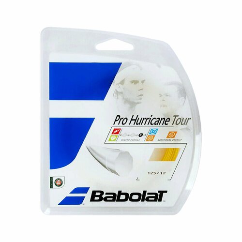 Струна для тенниса Babolat 12m Pro Hurricane Tour, Yellow, 1.25