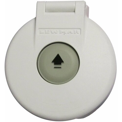 Палубная кнопка, пластик, открытая, белая Lewmar (10249474, 68000971)