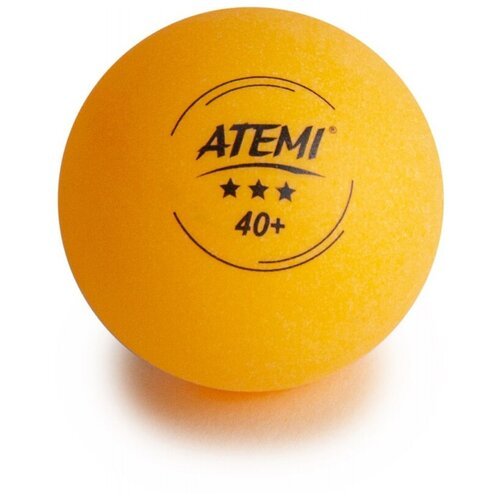 Мячи для настольного тенниса Atemi 3* (оранжевые, 6 шт.)
