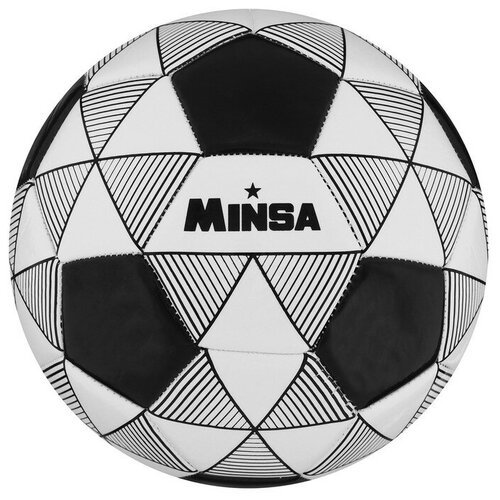 Мяч футбольный MINSA PU машинная сшивка 32 панели размер 5 370 г