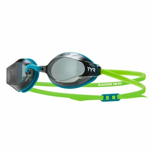 Очки для плавания TYR Blackops 140 EV Racing, дымчатые линзы, синяя оправа