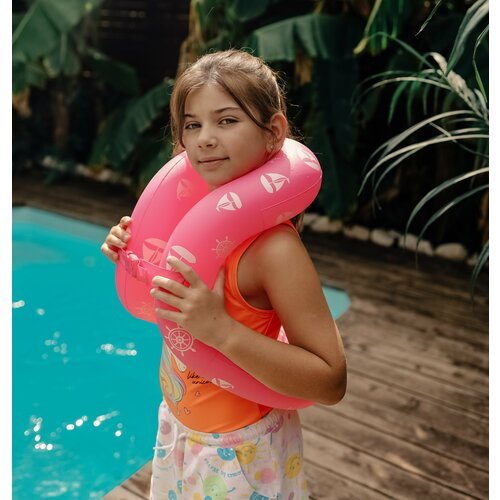 Жилет-восьмерка для плавания детский 25х35 см, размер S, China Dans, надувной, цвет розовый, для детей