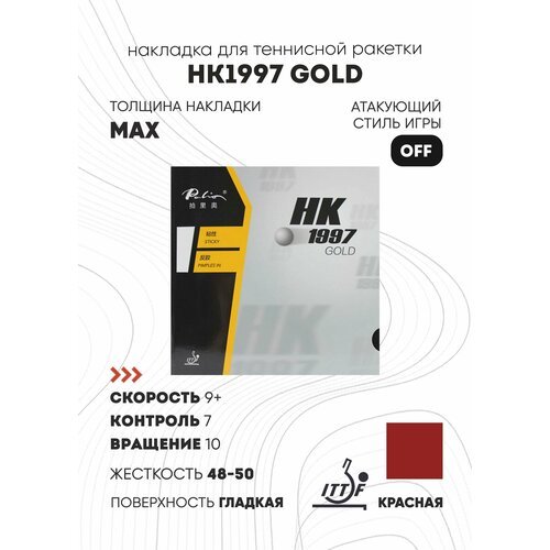 Накладка Palio HK1997 Gold (цвет красный, толщина max)