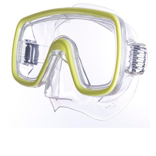 Маска для плавания Salvas Domino Jr Mask, арт.CA105C1TGSTH, безопасное стекло,Silflex, р. Junior желтый