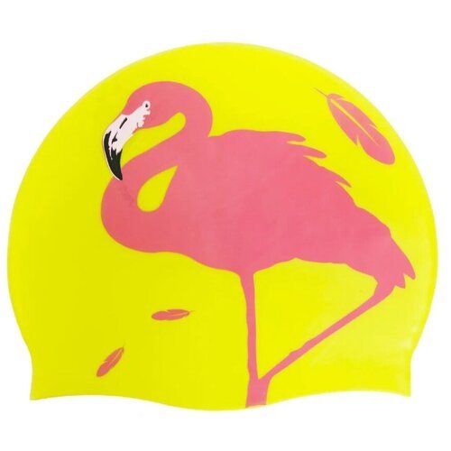 Шапочка для плавания ELOUS детская, силикон (фламинго желтый) EL008
