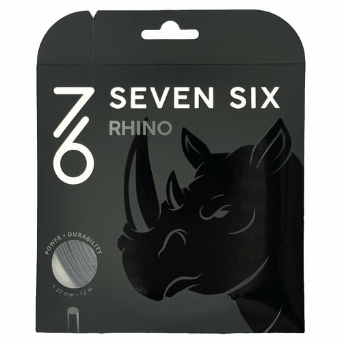 Струна для тенниса 7/6 12m Rhino Prepacked, Black, 1.27