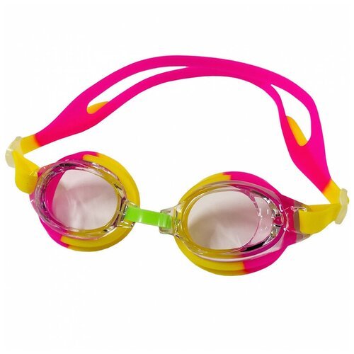 Очки для плавания детские E36884, желто/розовые