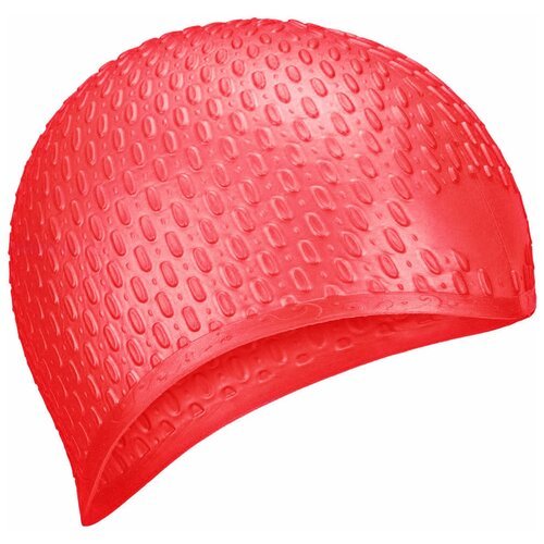 E36877-3 Шапочка для плавания силиконовая Bubble Cap (Красный)