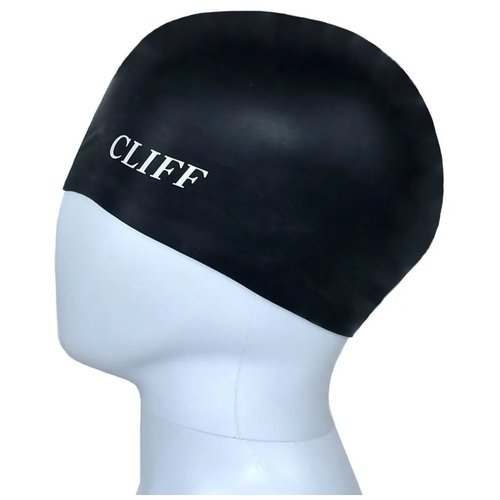 Шапочка для плавания CLIFF силиконовая CS02, в коробке, черная